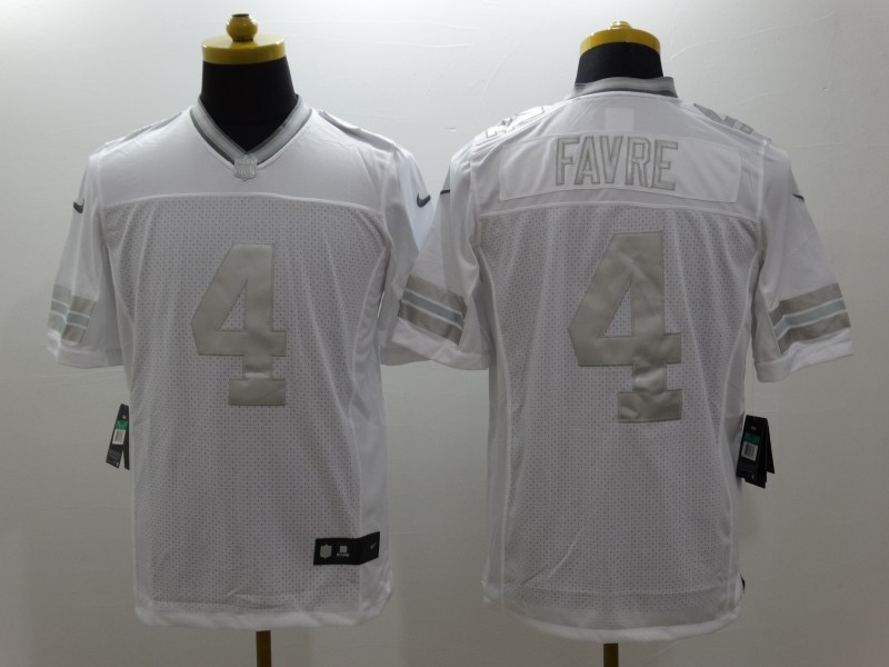 Men's Green Bay Packers Brett Favre #4 White Jersey